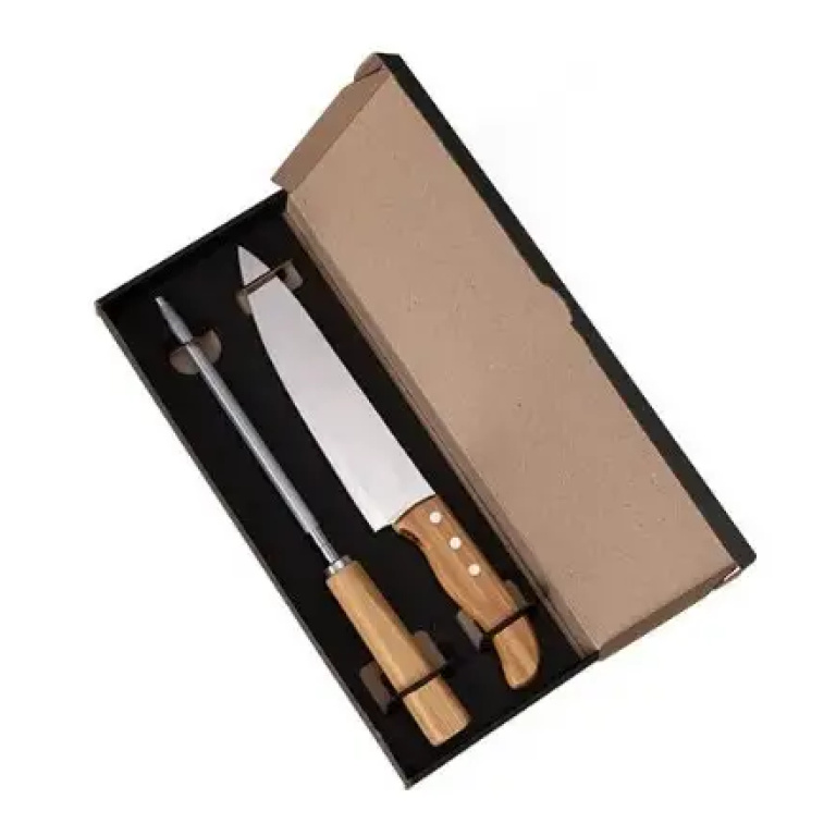 Conj. De Faca 8″ E Chaira – 2 Pçs