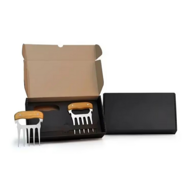 Garfos Com 5 Dentes Em Bambu – Inox