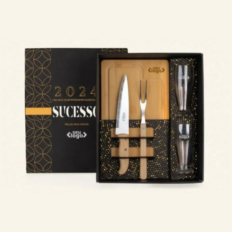 Kit Para Churrasco Com Copos – 5 Pçs