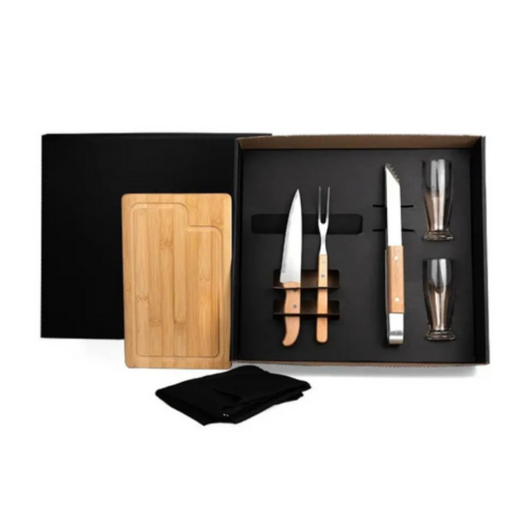 Kit Para Churrasco / Cerveja Com Pegador – 7 Pçs