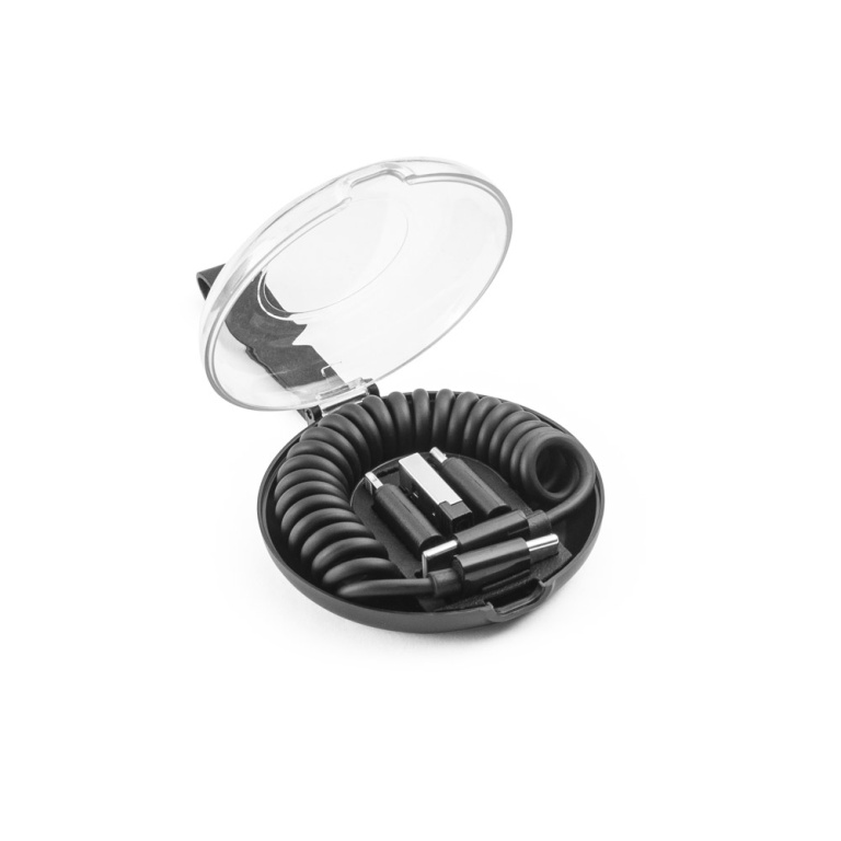 SHELDON – Kit Cabo Espiral Multifunções 6 em 1 com Adaptadores